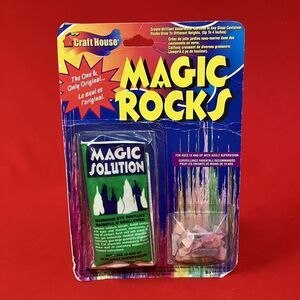 Vintage 1999 Craft House Magic Rocks / Growing Kit / 8901 Grown / Retro /80s 90s